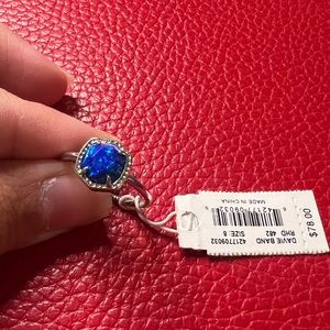 Davie Band in Rhodium and Blue Opal NWT - Kendra Scott